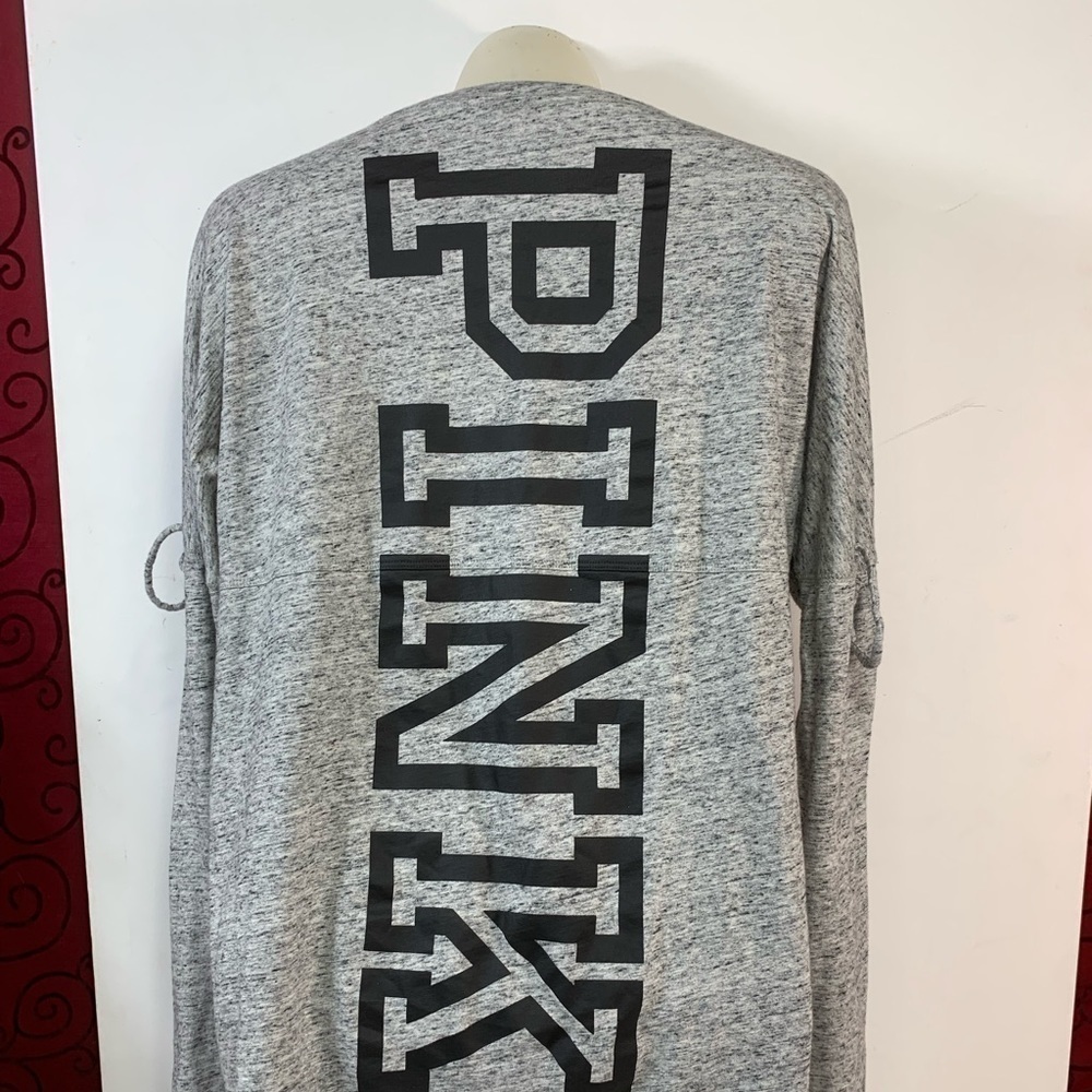 Victoria's Secret PINK Grey Long Sleeve Top